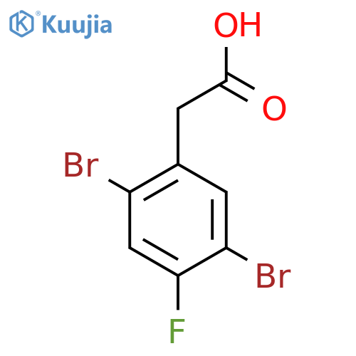 2,5-Dibromo-4-fluorophenylacetic acid structure