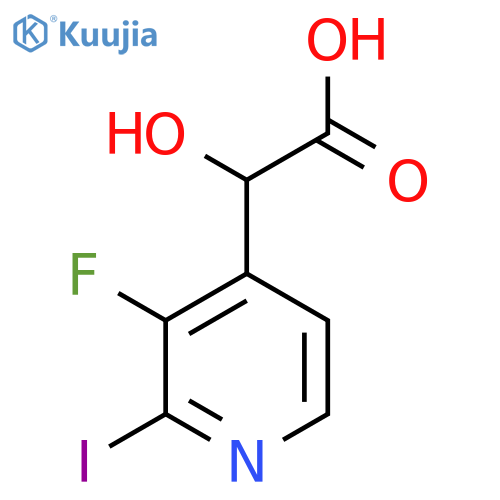 2-(3-Fluoro-2-iodopyridin-4-yl)-2-hydroxyacetic acid structure
