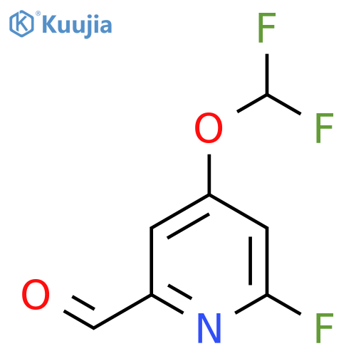 4-Difluoromethoxy-2-fluoro-6-formylpyridine structure