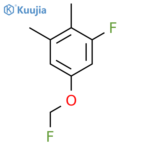 1,2-Dimethyl-3-fluoro-5-(fluoromethoxy)benzene structure