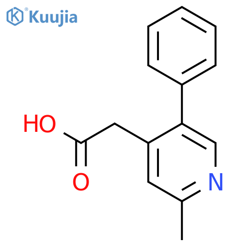 2-Methyl-5-phenylpyridine-4-acetic acid structure