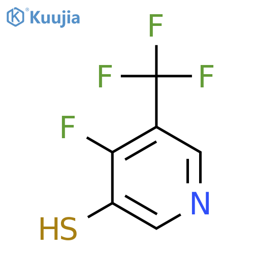 4-Fluoro-3-mercapto-5-(trifluoromethyl)pyridine structure