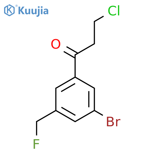 1-(3-Bromo-5-(fluoromethyl)phenyl)-3-chloropropan-1-one structure