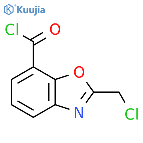 2-(Chloromethyl)benzo[d]oxazole-7-carbonyl chloride structure