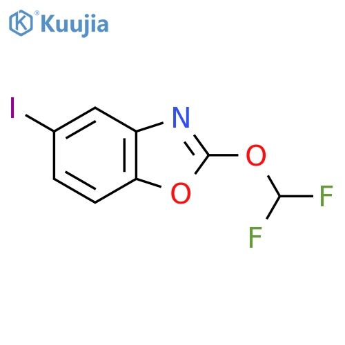 2-(Difluoromethoxy)-5-iodobenzo[d]oxazole structure