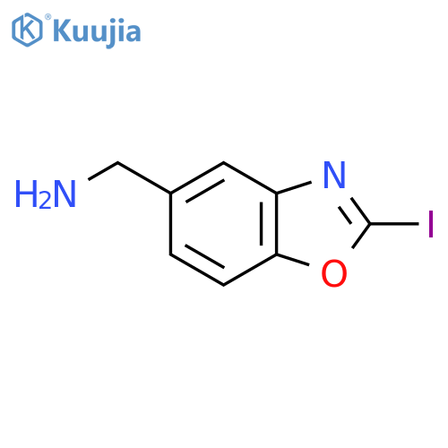5-(Aminomethyl)-2-iodobenzo[d]oxazole structure