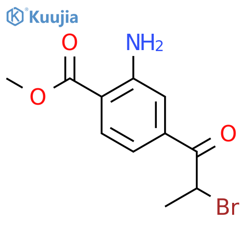 Methyl 2-amino-4-(2-bromopropanoyl)benzoate structure