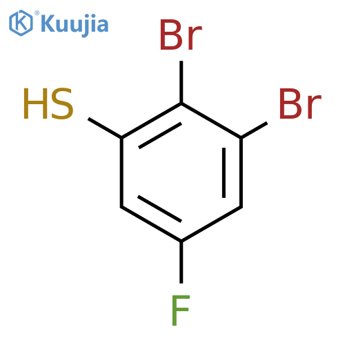 2,3-Dibromo-5-fluorothiophenol structure