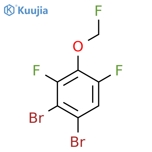 1,2-Dibromo-3,5-difluoro-4-(fluoromethoxy)benzene structure