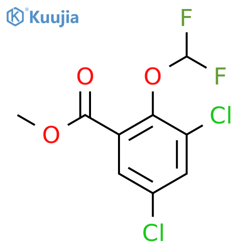 Methyl 3,5-dichloro-2-(difluoromethoxy)benzoate structure