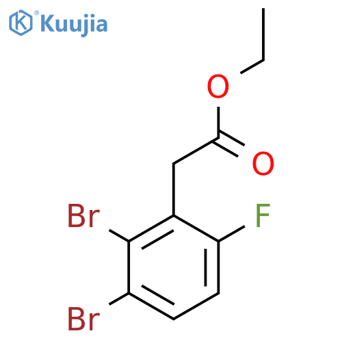 Ethyl 2,3-dibromo-6-fluorophenylacetate structure