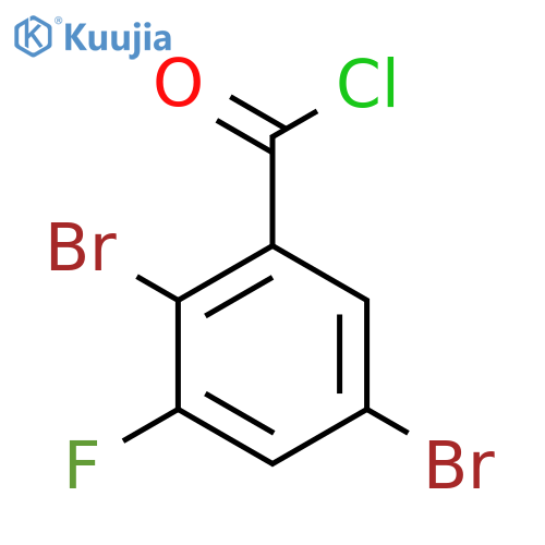 2,5-Dibromo-3-fluorobenzoyl chloride structure