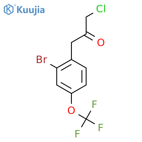 1-(2-Bromo-4-(trifluoromethoxy)phenyl)-3-chloropropan-2-one structure