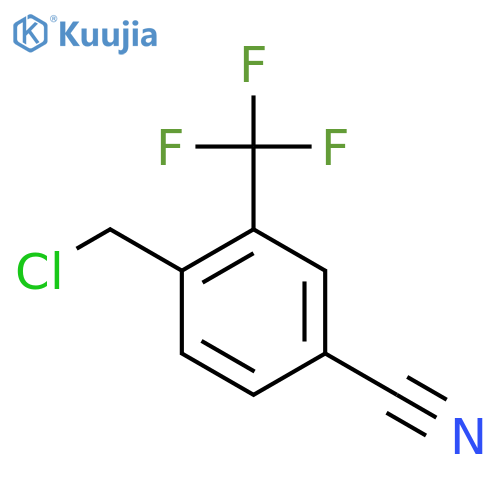 4-(Chloromethyl)-3-(trifluoromethyl)benzonitrile structure