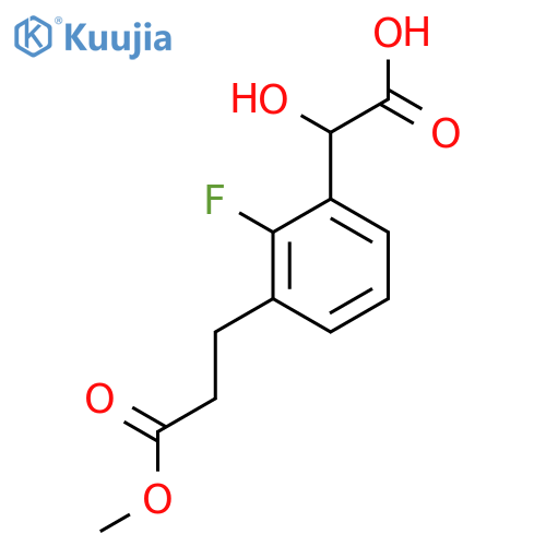 2-Fluoro-3-(3-methoxy-3-oxopropyl)mandelic acid structure