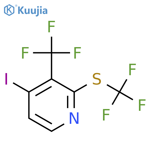 4-Iodo-3-(trifluoromethyl)-2-(trifluoromethylthio)pyridine structure