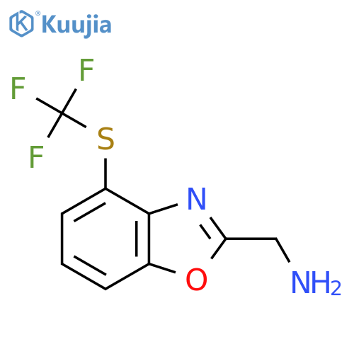 2-(Aminomethyl)-4-(trifluoromethylthio)benzo[d]oxazole structure