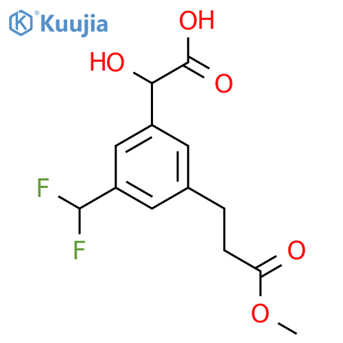 3-(Difluoromethyl)-5-(3-methoxy-3-oxopropyl)mandelic acid structure