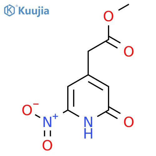 Methyl 2-hydroxy-6-nitropyridine-4-acetate structure