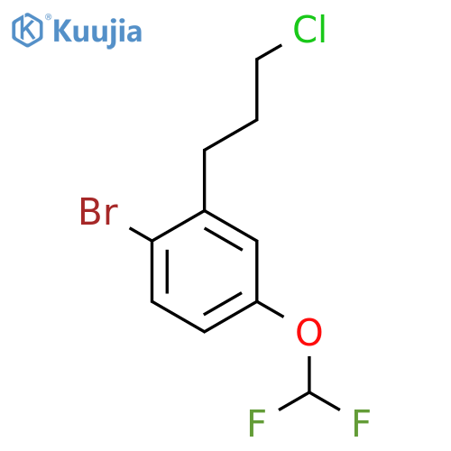 4-Bromo-3-(3-chloropropyl)(difluoromethoxy)benzene structure