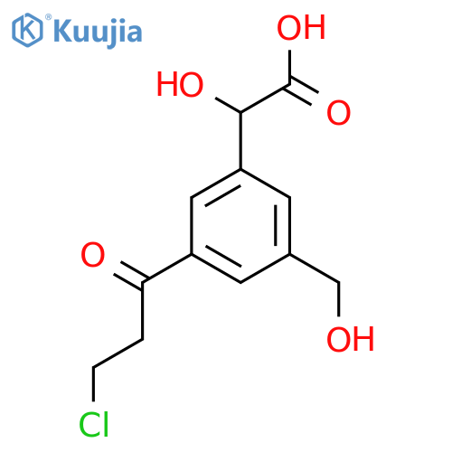 3-(3-Chloropropanoyl)-5-(hydroxymethyl)mandelic acid structure