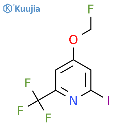 4-Fluoromethoxy-2-iodo-6-(trifluoromethyl)pyridine structure