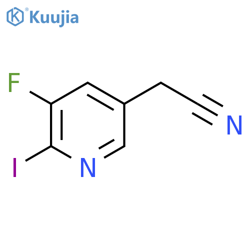 3-Fluoro-2-iodopyridine-5-acetonitrile structure