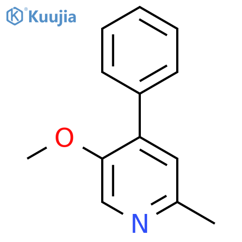 5-Methoxy-2-methyl-4-phenylpyridine structure