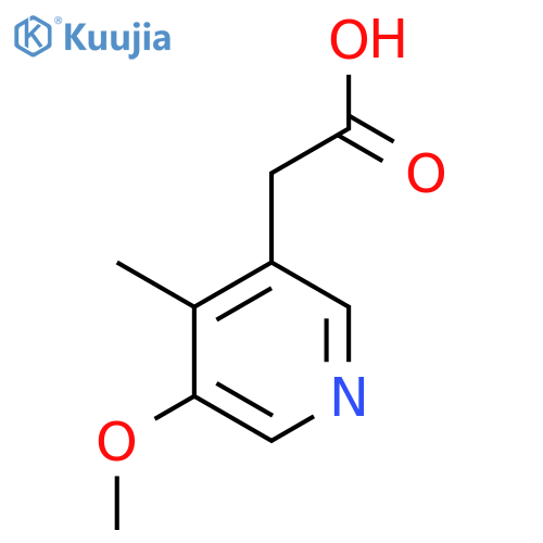 2-(5-Methoxy-4-methylpyridin-3-yl)acetic acid structure