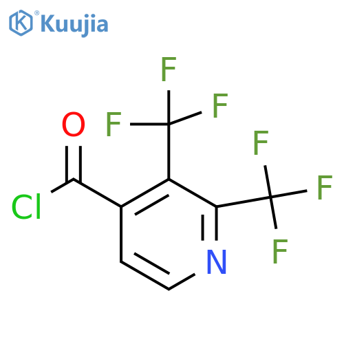 2,3-Bis(trifluoromethyl)pyridine-4-carbonyl chloride structure
