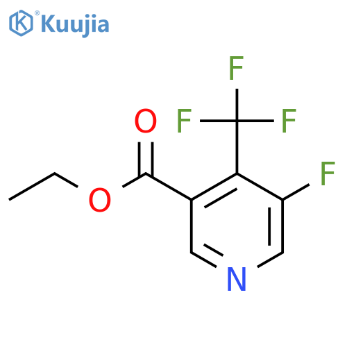 Ethyl 5-fluoro-4-(trifluoromethyl)nicotinate structure