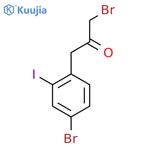 1-Bromo-3-(4-bromo-2-iodophenyl)propan-2-one structure
