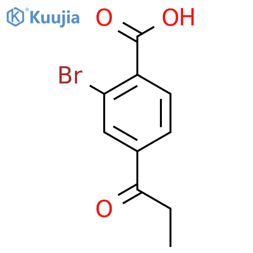 2-Bromo-4-propionylbenzoic acid structure