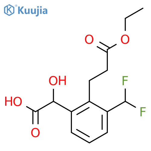 3-(Difluoromethyl)-2-(3-ethoxy-3-oxopropyl)mandelic acid structure