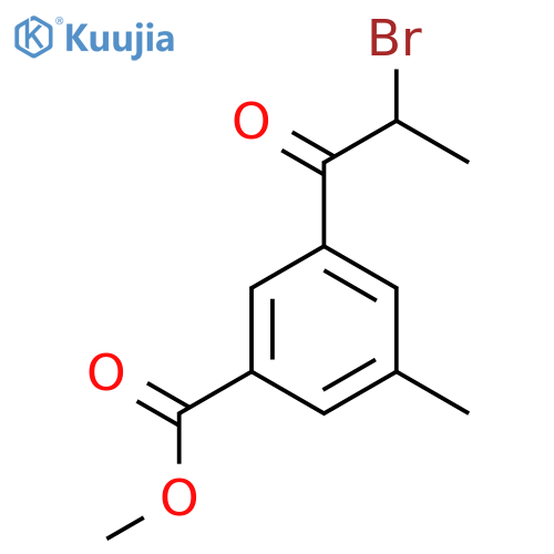 Methyl 3-(2-bromopropanoyl)-5-methylbenzoate structure