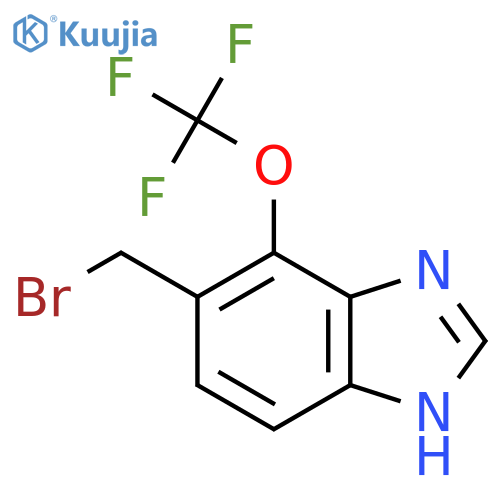 6-Bromomethyl-7-trifluoromethoxy-1H-benzimidazole structure
