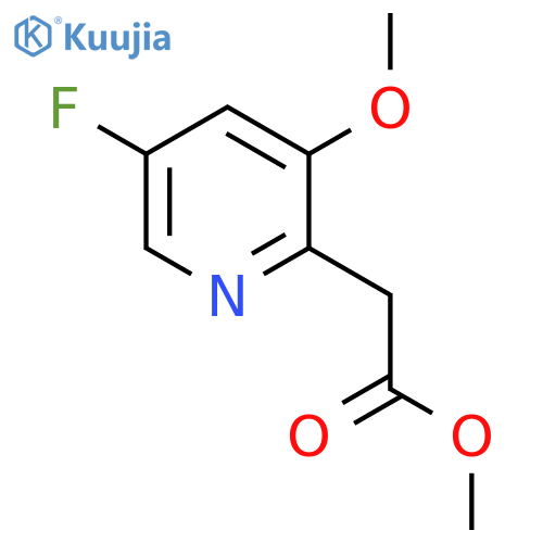Methyl 5-fluoro-3-methoxypyridine-2-acetate structure