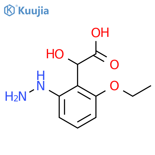 2-Ethoxy-6-hydrazinylmandelic acid structure