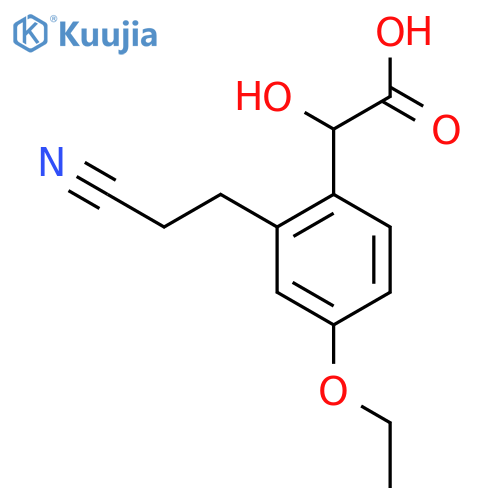 2-(2-Cyanoethyl)-4-ethoxymandelic acid structure