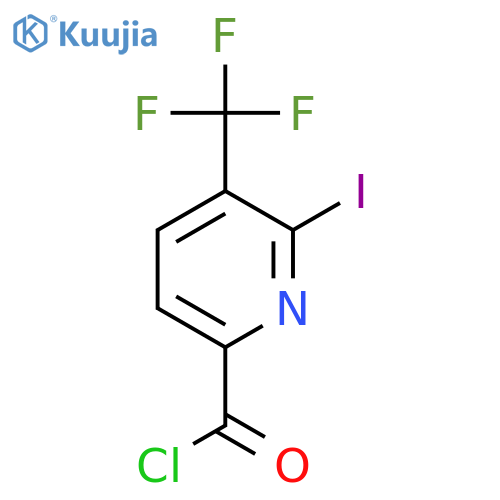 2-Iodo-3-(trifluoromethyl)pyridine-6-carbonyl chloride structure