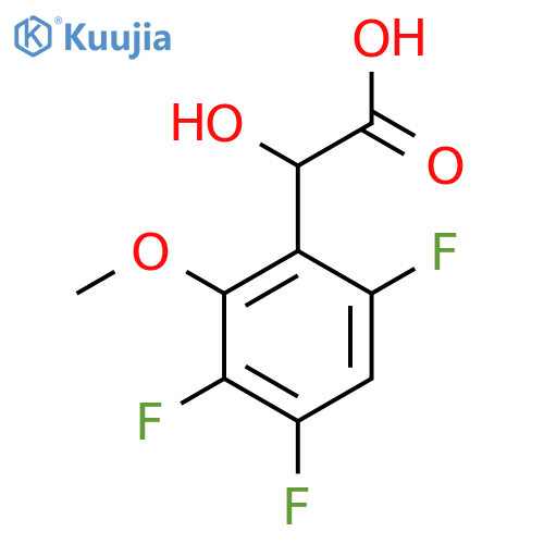 2-Methoxy-3,4,6-trifluoromandelic acid structure