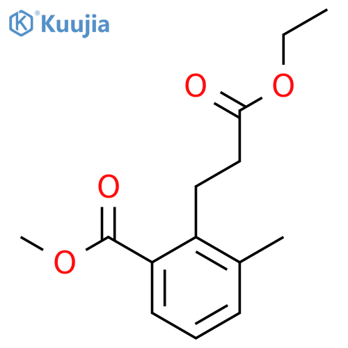 Methyl 2-(3-ethoxy-3-oxopropyl)-3-methylbenzoate structure