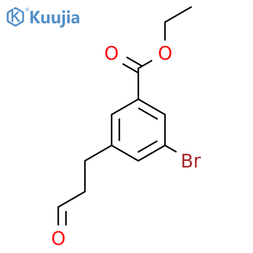 Ethyl 3-bromo-5-(3-oxopropyl)benzoate structure