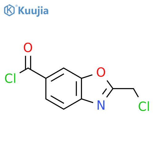 2-(Chloromethyl)benzo[d]oxazole-6-carbonyl chloride structure
