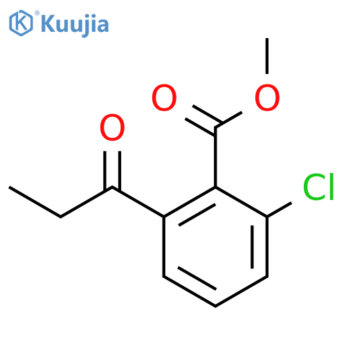 Methyl 2-chloro-6-propionylbenzoate structure
