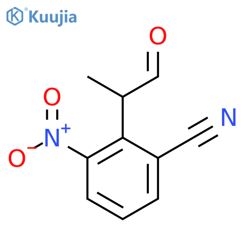 2-Cyano-6-nitrophenylpropanal structure