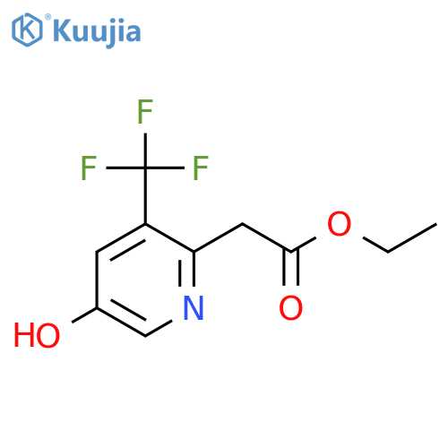 Ethyl 5-hydroxy-3-(trifluoromethyl)pyridine-2-acetate structure