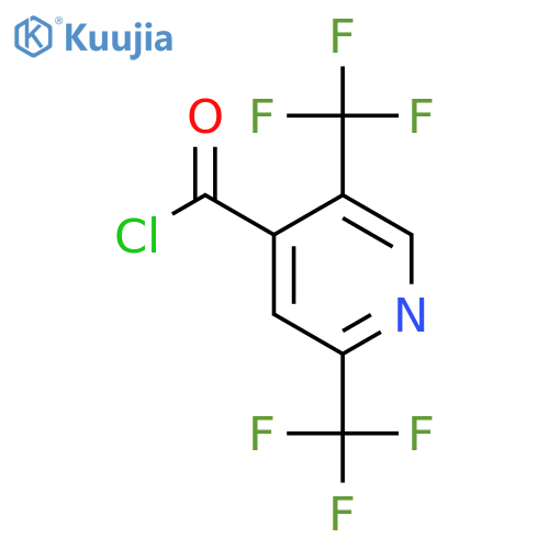 2,5-Bis(trifluoromethyl)pyridine-4-carbonyl chloride structure