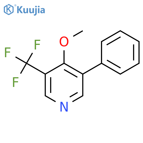 4-Methoxy-3-phenyl-5-(trifluoromethyl)pyridine structure