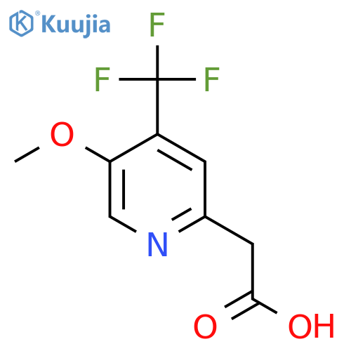 5-Methoxy-4-(trifluoromethyl)pyridine-2-acetic acid structure